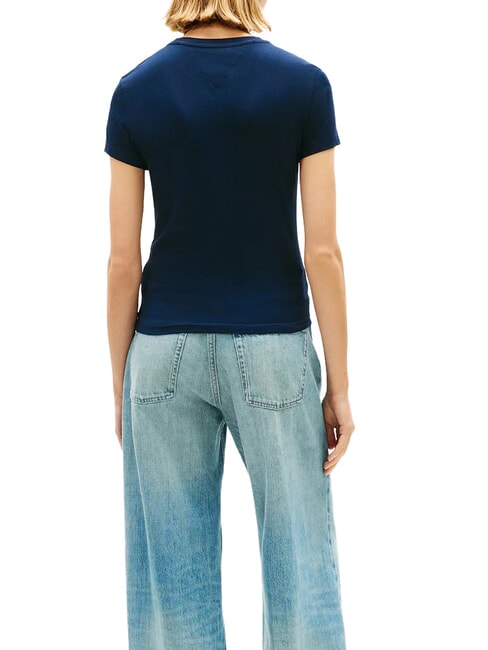 SCRIPT LOGO Kurzarm-T-Shirt Dunkelblau 1 - T-Shirts und Tops f&uuml;r Damen