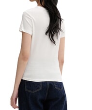 TOMMY HILFIGER SCRIPT LOGO Kurzarm-T-Shirt Ecru - T-Shirts und Tops f&uuml;r Damen - 2