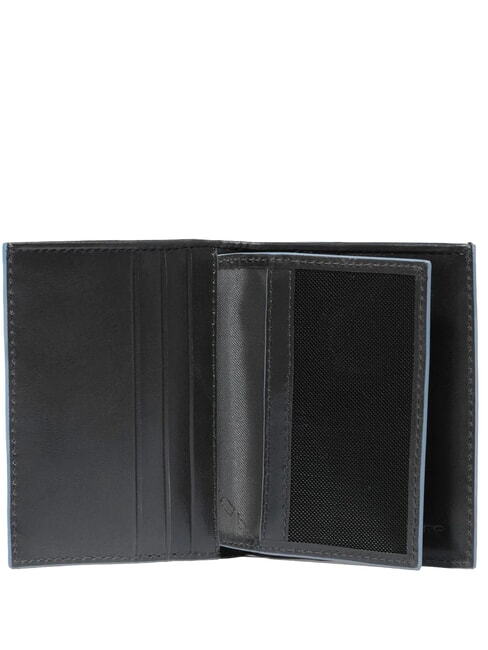 BLUE SQUARE Lederkartenetui mit Klappe Schwarz - Brieftaschen Herren