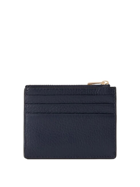 CAMELIA Flacher Kartenhalter aus Leder Tintenblau - Brieftaschen Damen