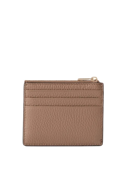 CAMELIA Flacher Kartenhalter aus Leder Toffee - Brieftaschen Damen