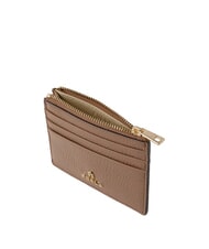 FURLA CAMELIA Flacher Kartenhalter aus Leder Toffee - Brieftaschen Damen - 3
