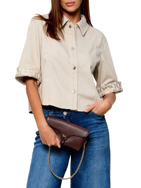 DOUBLE BEAT Shopperin mit Clutch Beere - Damentaschen