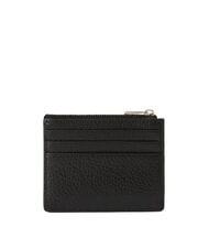 FURLA CAMELIA Flacher Kartenhalter aus Leder Schwarz - Brieftaschen Damen - 2