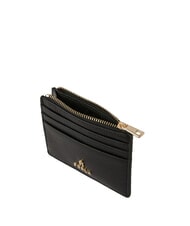 FURLA CAMELIA Flacher Kartenhalter aus Leder Schwarz - Brieftaschen Damen - 3