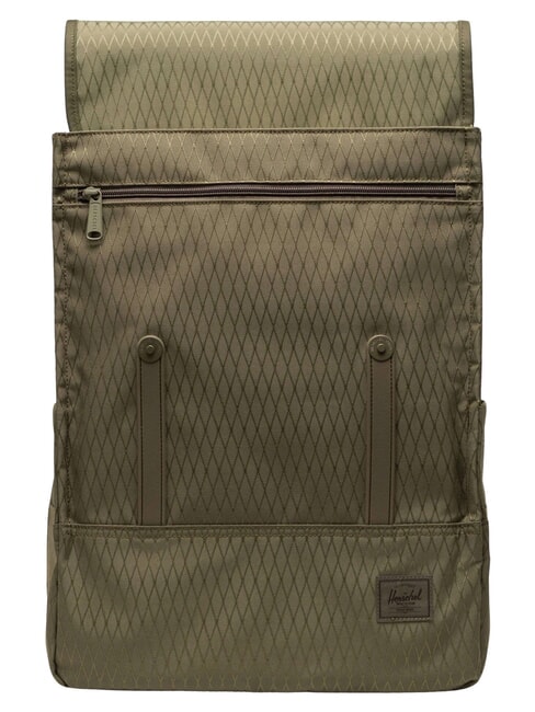 SURVEY  Rucksack aus recyceltem PET Efeugr&uuml;ner Diamant - Rucks&auml;cke f&uuml;r Schule &amp; Freizeit