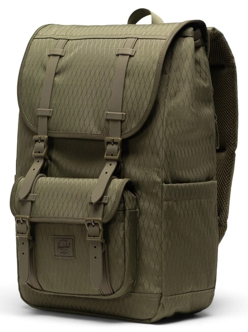 LITTLE AMERICA MID Mittelgro&szlig;er Rucksack Efeugr&uuml;ner Diamant - Rucks&auml;cke f&uuml;r Schule &amp; Freizeit