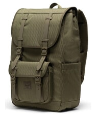 HERSCHEL LITTLE AMERICA MID Mittelgro&szlig;er Rucksack Efeugr&uuml;ner Diamant - Rucks&auml;cke f&uuml;r Schule &amp; Freizeit - 2