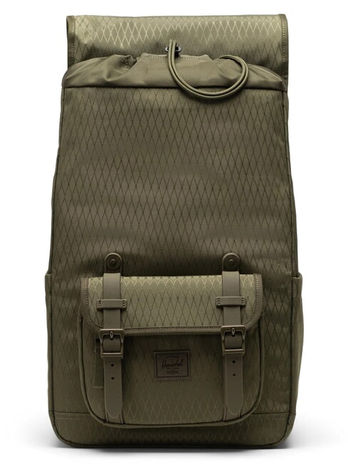 LITTLE AMERICA MID Mittelgro&szlig;er Rucksack Efeugr&uuml;ner Diamant - Rucks&auml;cke f&uuml;r Schule &amp; Freizeit