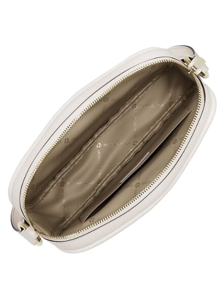 JET SET Verstellbare Schultertasche aus Leder Wei&szlig; - Damentaschen