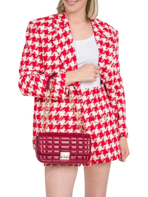 TRIBECA Schultertasche, Leder Rot - Damentaschen