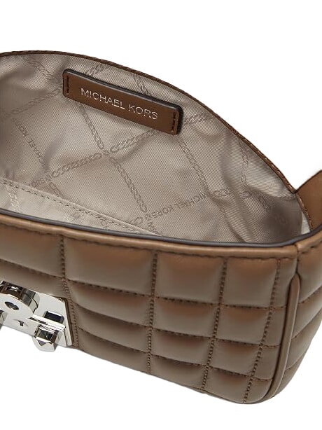 TRIBECA Mini-Schultertasche aus Leder Treibholz - Damentaschen