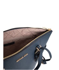MICHAEL KORS CHARLOTTE Einkaufstasche aus Leder Marine - Damentaschen - 4