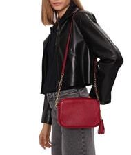 MICHAEL KORS JET SET Kleine Schultertasche aus Leder Rot - Damentaschen - 2