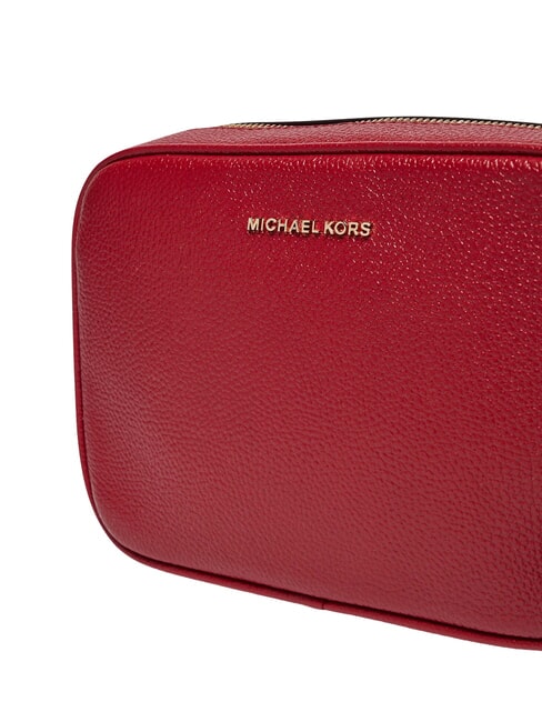 JET SET Kleine Schultertasche aus Leder Rot - Damentaschen