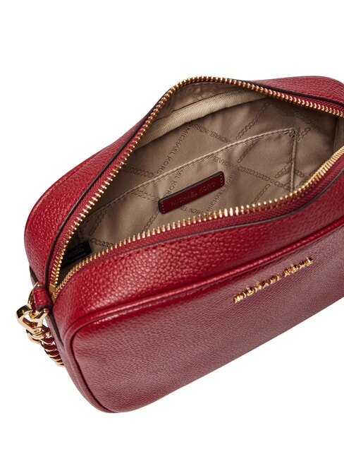 JET SET Kleine Schultertasche aus Leder Rot - Damentaschen