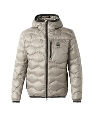 BLAUER WAVE Kurze, wattierte Daunenjacke mit Kapuze nebliges Grau - Daunenjacken f&uuml;r Herren - 3