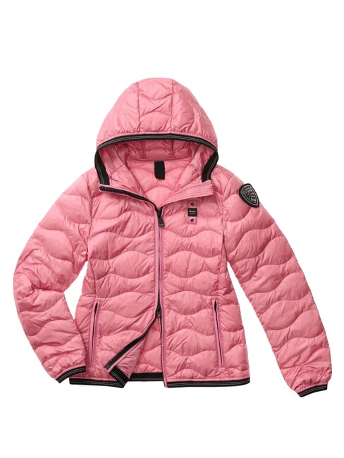 CAMELIA Kurze, wattierte Daunenjacke mit Kapuze pink 409 - Daunenjacken f&uuml;r Damen