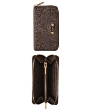 BORBONESE B-CLUB Gro&szlig;e Geldb&ouml;rse mit Rei&szlig;verschluss Teer - Brieftaschen Damen - 4