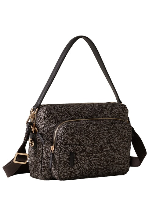 B-CLUB Schultertasche mit Schultergurt Teer - Damentaschen