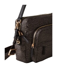 BORBONESE B-CLUB Schultertasche mit Schultergurt Teer - Damentaschen - 4