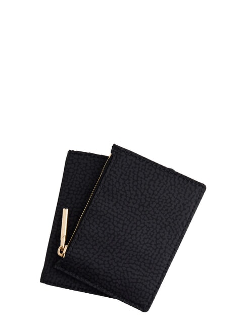 B-CLUB Kompaktes Portemonnaie dunkles Schwarz - Brieftaschen Damen