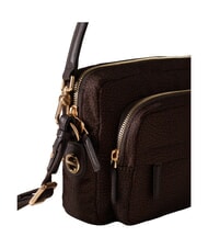 BORBONESE B-CLUB Schultertasche mit Schultergurt Schokolade - Damentaschen - 4
