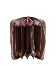 GIANNI CHIARINI GRAIN Mittelgro&szlig;e Lederbrieftasche mit umlaufendem Rei&szlig;verschluss antiker Rubin - Brieftaschen Damen - 2