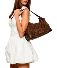 LOVE MOSCHINO SIGNATURE ZIP Schultertasche, verstellbar braun/braun - Damentaschen - 8