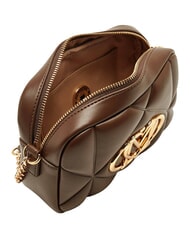 LOVE MOSCHINO EMBOSSED QUILTED Mini-Stepptasche braun - Damentaschen - 5