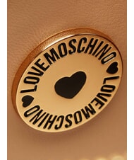 LOVE MOSCHINO EMBOSSED QUILTED Mini-Stepptasche braun - Damentaschen - 6