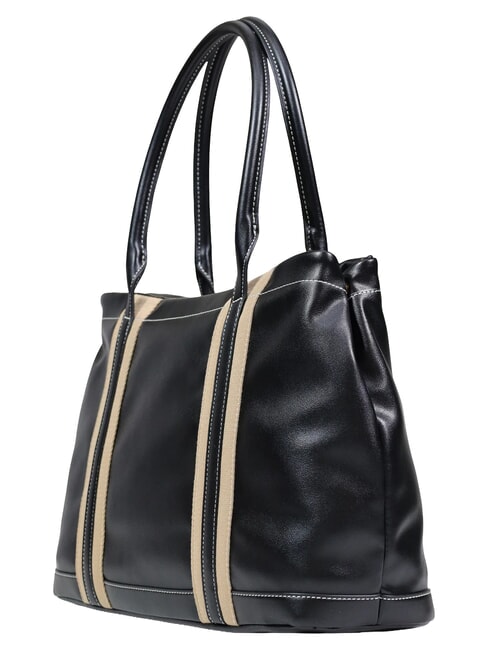 CITY CORE Schultertasche mit zwei Henkeln Schwarz - Damentaschen