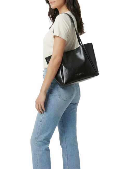 MAGDA Schultertasche, Leder Schwarzes Gold - Damentaschen