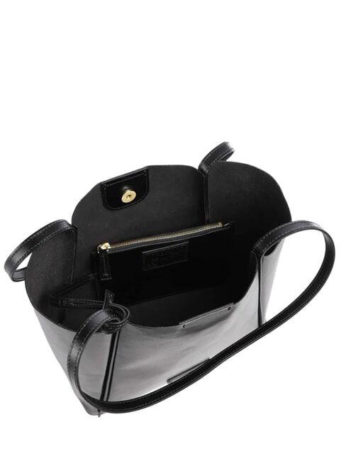 MAGDA Schultertasche, Leder Schwarzes Gold - Damentaschen