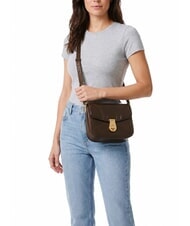 THE BRIDGE MIA Mini-Schultertasche Mokka mit Gold - Damentaschen - 2