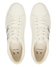 ARMANI EXCHANGE LONDON Turnschuhe Cremewei&szlig; + Schwarz - Damenschuhe - 4