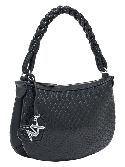 MAYA Schultertasche mit Schultergurt Schwarz - Damentaschen