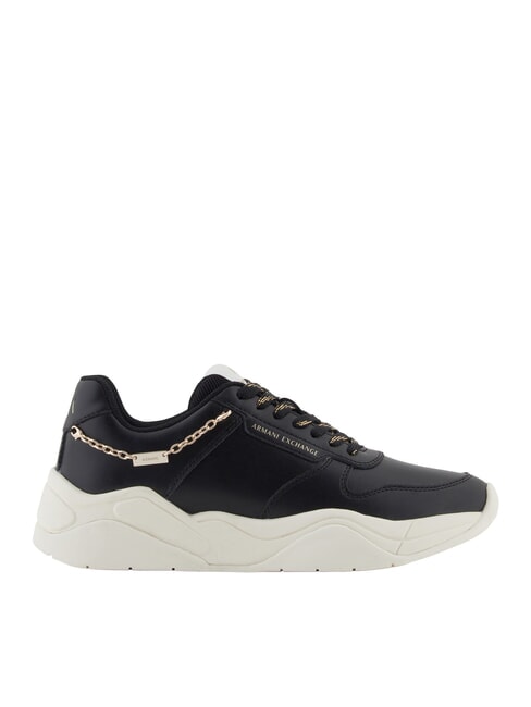 A|X Chain  Ledersneakers Schwarz + Schwarz - Damenschuhe