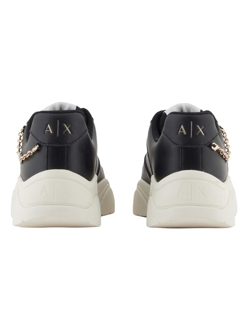 A|X Chain  Ledersneakers Schwarz + Schwarz - Damenschuhe