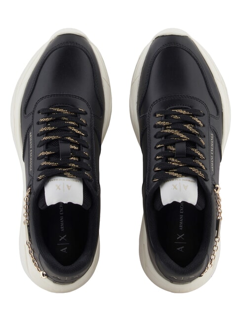 A|X Chain  Ledersneakers Schwarz + Schwarz - Damenschuhe