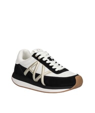 ARMANI EXCHANGE ROYALE SUEDE AIR MESH Turnschuhe schwarz/blassgold - Damenschuhe - 2