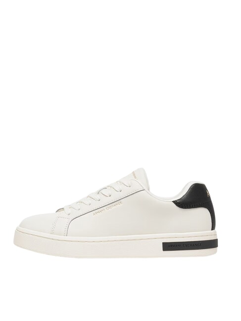 A|X Ledersneaker Cremewei&szlig; + Schwarz - Damenschuhe