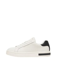 ARMANI EXCHANGE A|X Ledersneaker Cremewei&szlig; + Schwarz - Damenschuhe - 2