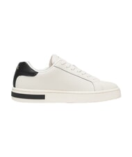 ARMANI EXCHANGE A|X Ledersneaker Cremewei&szlig; + Schwarz - Damenschuhe - 3