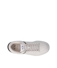 ARMANI EXCHANGE DUCK Turnschuhe Cremewei&szlig; + Schwarz - Herrenschuhe - 4