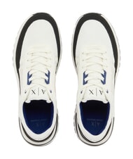 ARMANI EXCHANGE DUSSELDORF Turnschuhe Mann Cremewei&szlig; + Schwarz - Herrenschuhe - 4