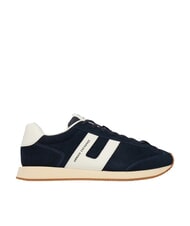 ARMANI EXCHANGE ROUND Ledersneakers Dunkelblau + Cremewei&szlig; - Herrenschuhe - 2