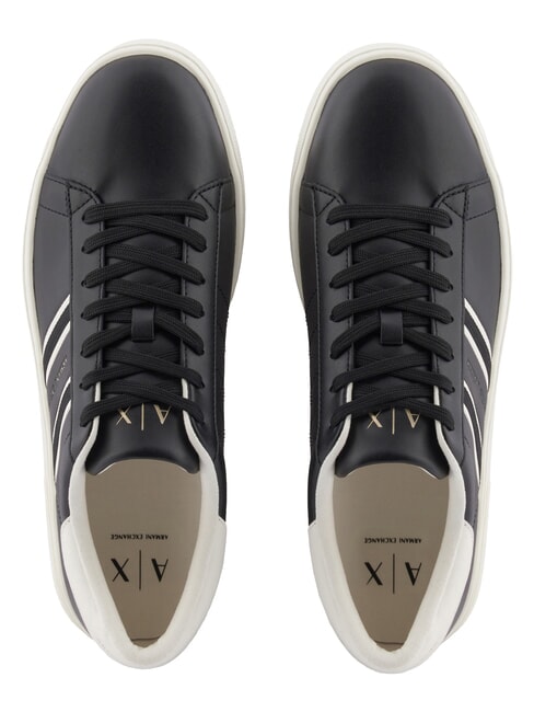 LONDON Turnschuhe schwarz + cremewei&szlig; - Herrenschuhe