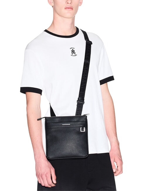 NEW YORK Flache Tasche Schwarz - Umh&auml;ngetaschen Herren