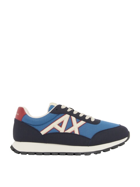 DROP MICROSUEDE Sneaker mit kontrastierendem Logo Tiefblau + Chinablau - Herrenschuhe